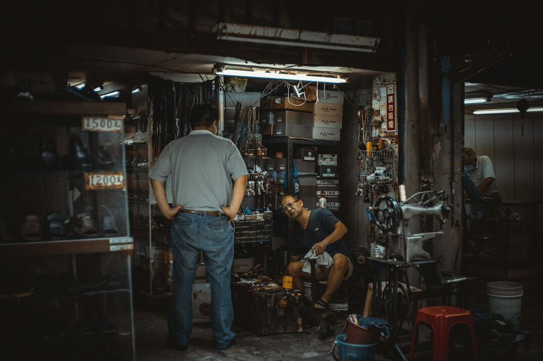 Group of professionals in a workshop discussion